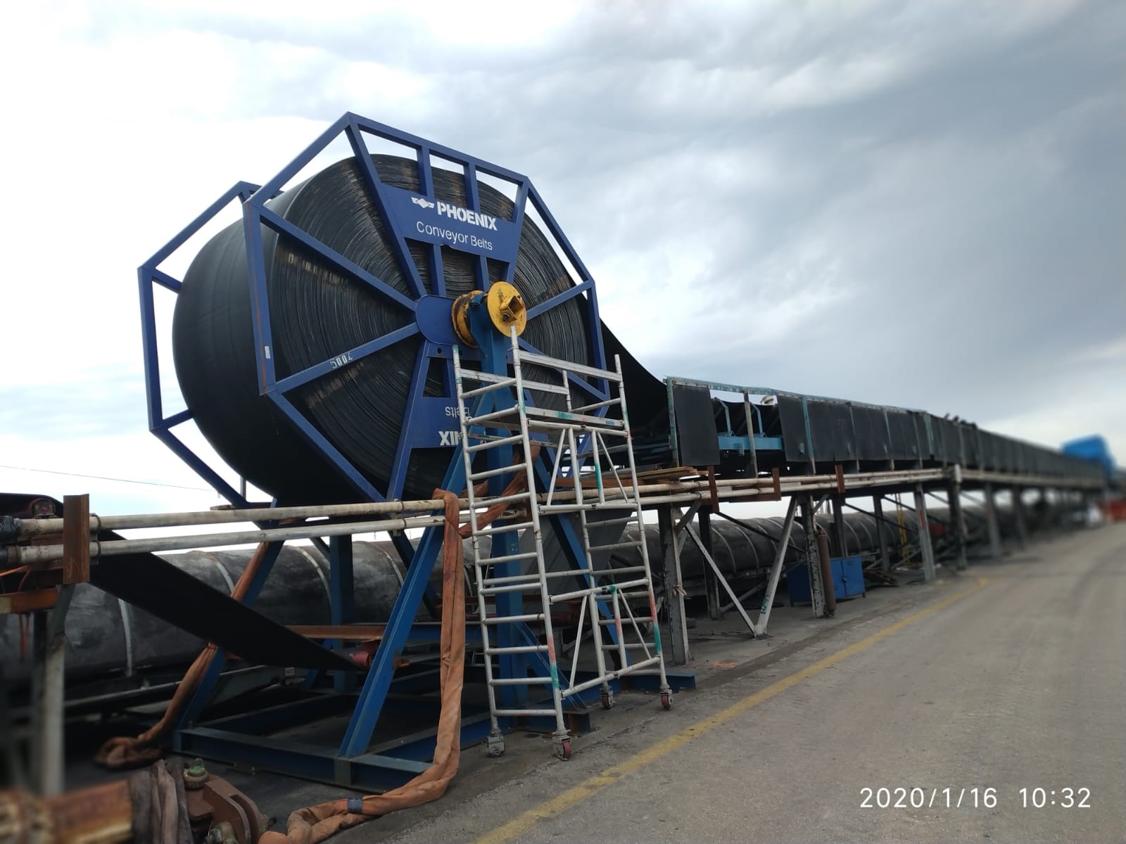Coal conveyor belt replacement Grand Ofek Projects LTD